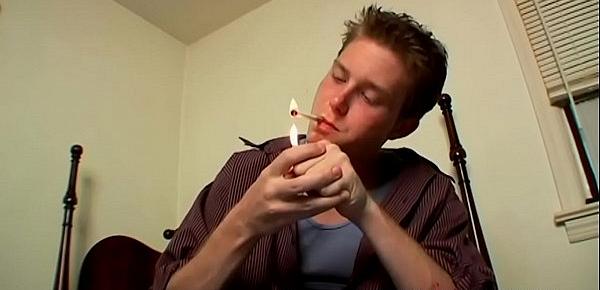  Hot Billy Da Kidd touching himself while smoking a cigar.